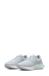 Nike React Infinity Flyknit Running Shoe In Pure Platinum/ Mint Foam-white