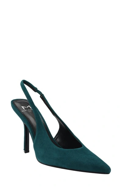 Marc Fisher Ltd Emalyn Slingback Pump In Dark Green