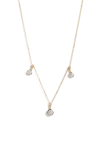 Bony Levy Monaco Diamond Charm Necklace In 18k Yellow Gold