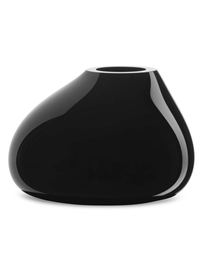 Orrefors Ebon Black Vase, Large