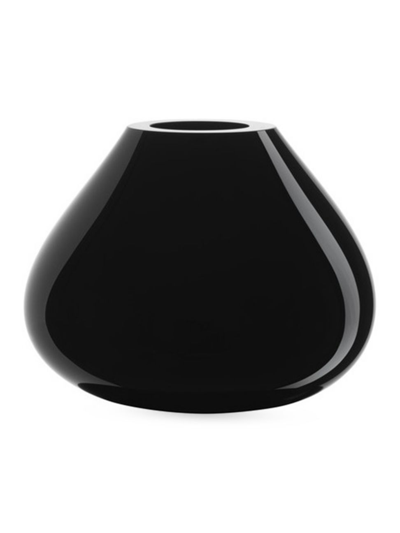 Orrefors Ebon Black Vase, Medium