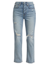 PISTOLA WOMEN'S CHARLIE STRAIGHT-FIT DISTRESSED JEANS