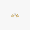Studs Cz Cluster Stud In Gold/clear