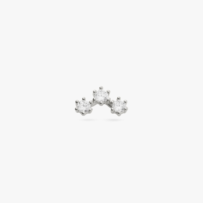Studs Cz Cluster Stud In Silver/clear