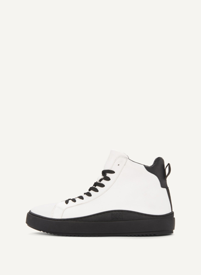 Dkny Men's Plain Hi Top Sneakers In White