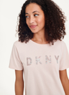 Dkny Women's Glitter Logo T-shirt