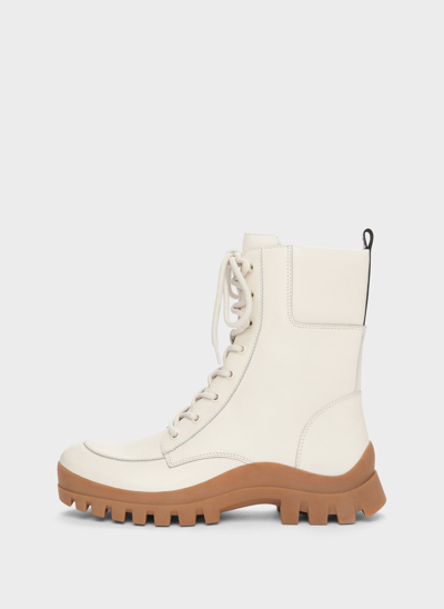 Dkny Women's Lug Sole Combat Boots In Ivory ModeSens