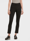 DKNY WOMEN'S SPLIT SEAM COMPRESSION LEGGINGS WITH ZIPPERS