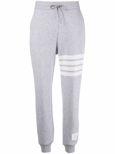 Thom Browne 4-bar Cashmere Track Pants In Grey