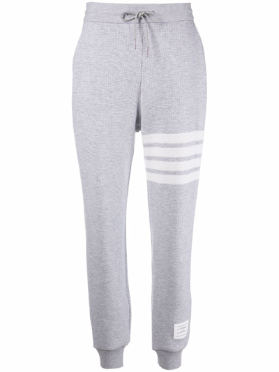 Thom Browne 4-bar Cashmere Track Pants In Light Grey