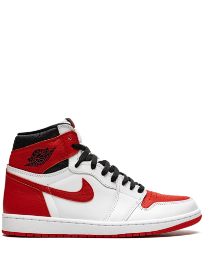 Jordan Air  1 Retro High Og Shoes In Black/red/white