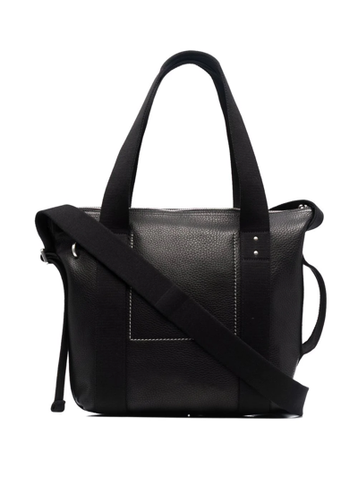 Rick Owens Mini Trolley Shoulder Bag In Black Leather