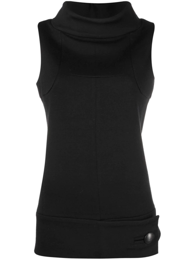Pre-owned Balenciaga 2010s Button-detail Vest In Black