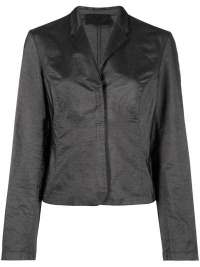 Pre-owned Prada 1990s Concealed Fastening Blazer In Grey