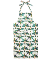 La Doublej Palms Cotton Apron In White