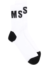 MSGM LOGO-PRINT DETAIL SOCKS