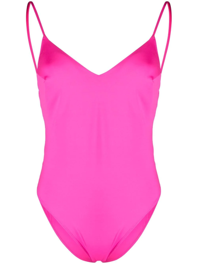 Mc2 Saint Barth Fucsia One Piece Aperikini Collection In Rosa