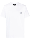 Apc A.p.c. Raymond T Shirt With Embroidered Logo In White