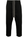 RICK OWENS DRAWSTRING ASTAIRES CROPPED TROUSERS