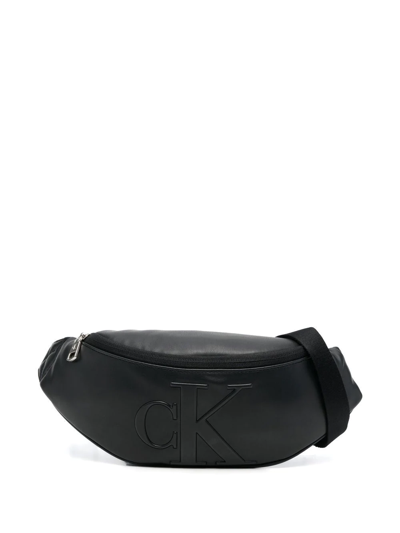 Calvin Klein Jeans Est.1978 Embossed-logo Belt Bag In Black