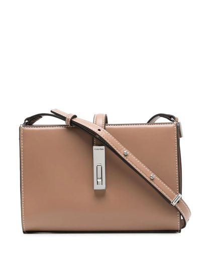 Calvin Klein Archive Hardware Crossbody Bag In Brown