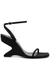 Coperni Gravity Sculpted-heel Sandals In Black