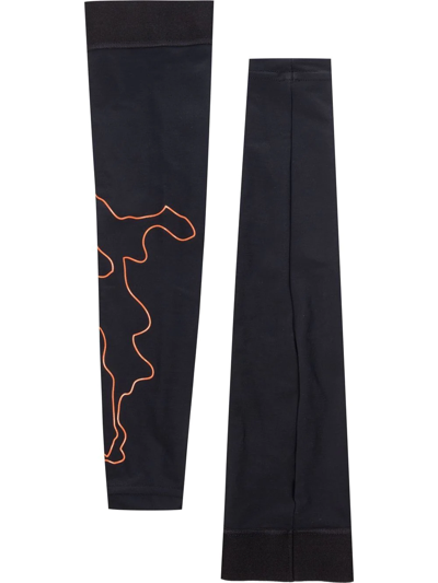 Maap X Pam Graphic-print Arm Warmers In Black