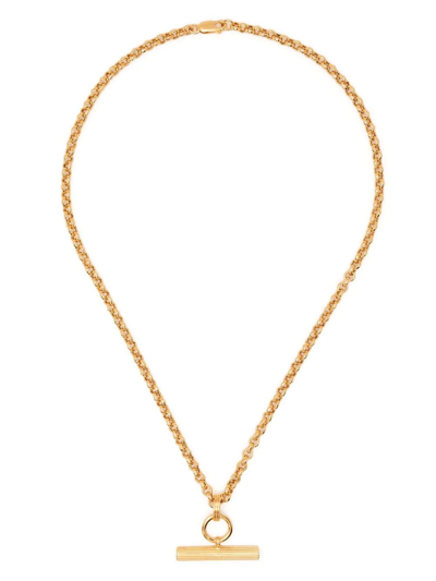 Rachel Jackson Chunky Bar Necklace In Gold