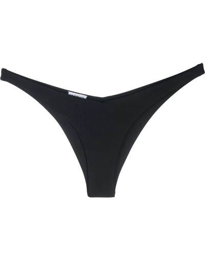 La Reveche Kamila Thong Bikini Bottoms In Black