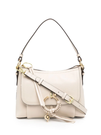 See By Chloé Joan Shoulder Bag In Beige Leather In Neutro