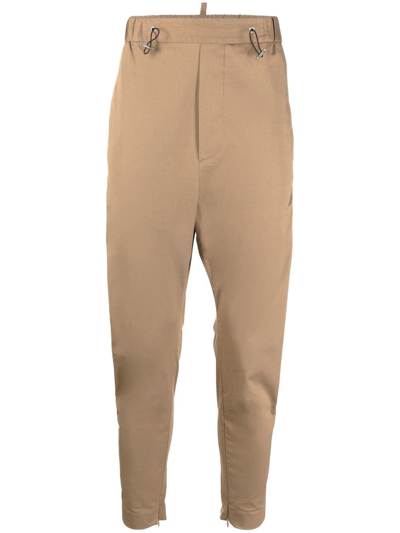 Dsquared2 Tapered Leg Chinos In Neutrals