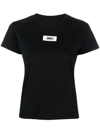 Mm6 Maison Margiela Mm6 By Maison Margiela Numeric Cotton Jersey T-shirt In Black