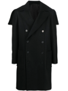 BALMAIN DOUBLE BREASTED WOOL COAT