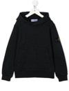 STONE ISLAND JUNIOR COMPASS-LOGO HOODIE