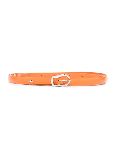 Dorothee Schumacher Buckle-fastening Leather Belt In Orange