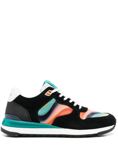 Paul Smith Abstract-print Low-top Sneakers In Multicolour