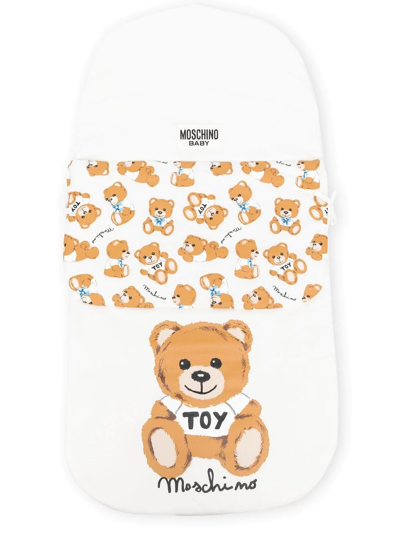 Moschino Teddy-bear Print Sleep Bag In White