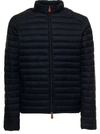 SAVE THE DUCK ALEXANDER BLUE QUILTED NYLON ECOLOGICAL DOWN JACKET  SAVE THE DUCK MAN