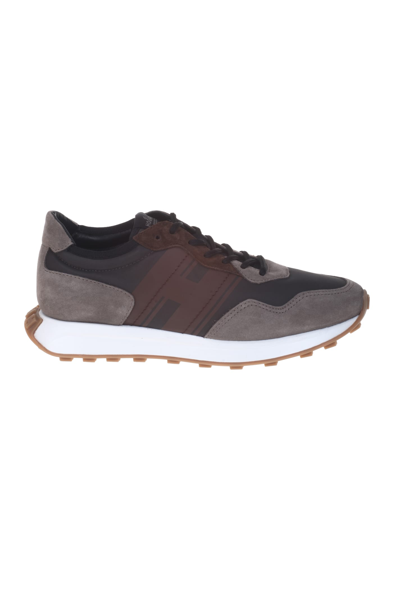 Hogan Sneakers H601 Brown In Beige/brown
