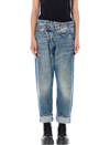 R13 Crossover Straight Leg Jeans In Kelly