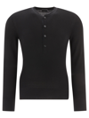 TOM FORD MEN'S  BLACK OTHER MATERIALS SWEATER