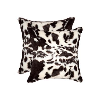 Luxe Faux Fur 2-pack Belton Pillow In Brown