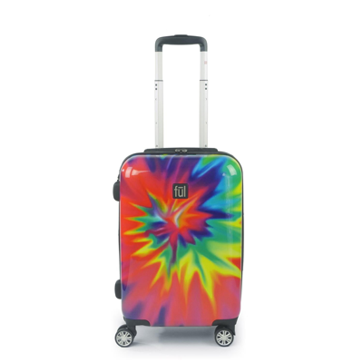 Ful Tie-dye Swirl Spinner Rolling Suitcase In 24"