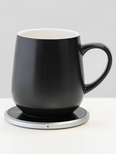 Ohom Ui Self Heating Mug Set In Inkstone Black