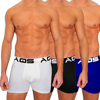 Aqs Classic Fit Boxer Brief 3-pack In White/black/blue
