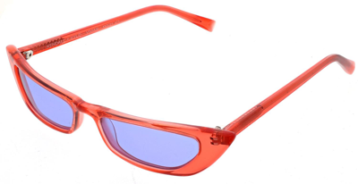 Kendall & Kylie Vivian Extreme Cateye Sunglasses In Neon Island Pink