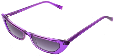 Kendall & Kylie Vivian Extreme Cateye Sunglasses In Lipstick Purple
