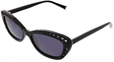 Kendall & Kylie Natalie Extreme Cateye Cutout Sunglasses In Black