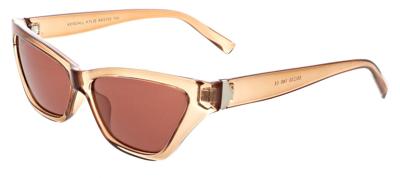 Kendall & Kylie Emma Extreme Butterfly Cat Sunglasses In Butterscotch