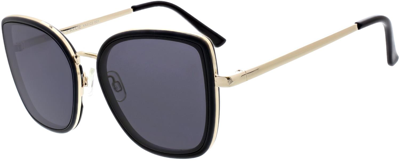 Kendall & Kylie Maeve Inlay Butterfly Square Sunglasses In Black